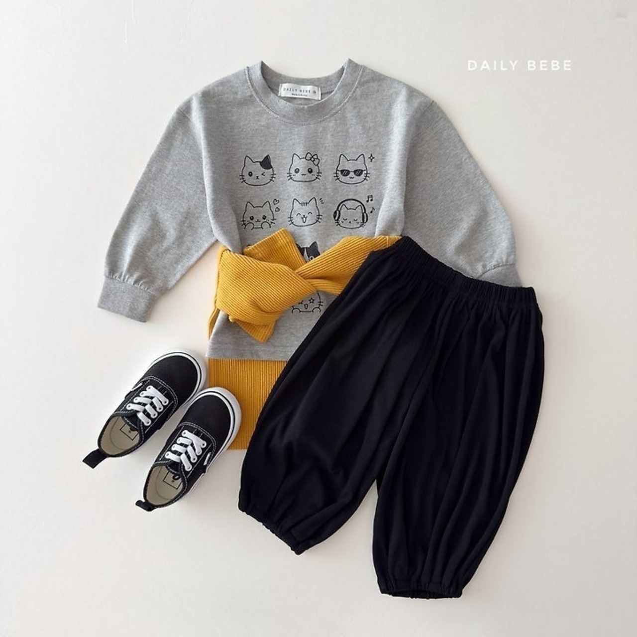 韓国子供服 / 26Autumn / 〖取寄〗DAILYBEBE / サルエルパンツ / キッズ服 / ジュニア服 / 秋服 *XS~JL*