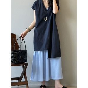 asymmetry tunic & cami dress set　102796