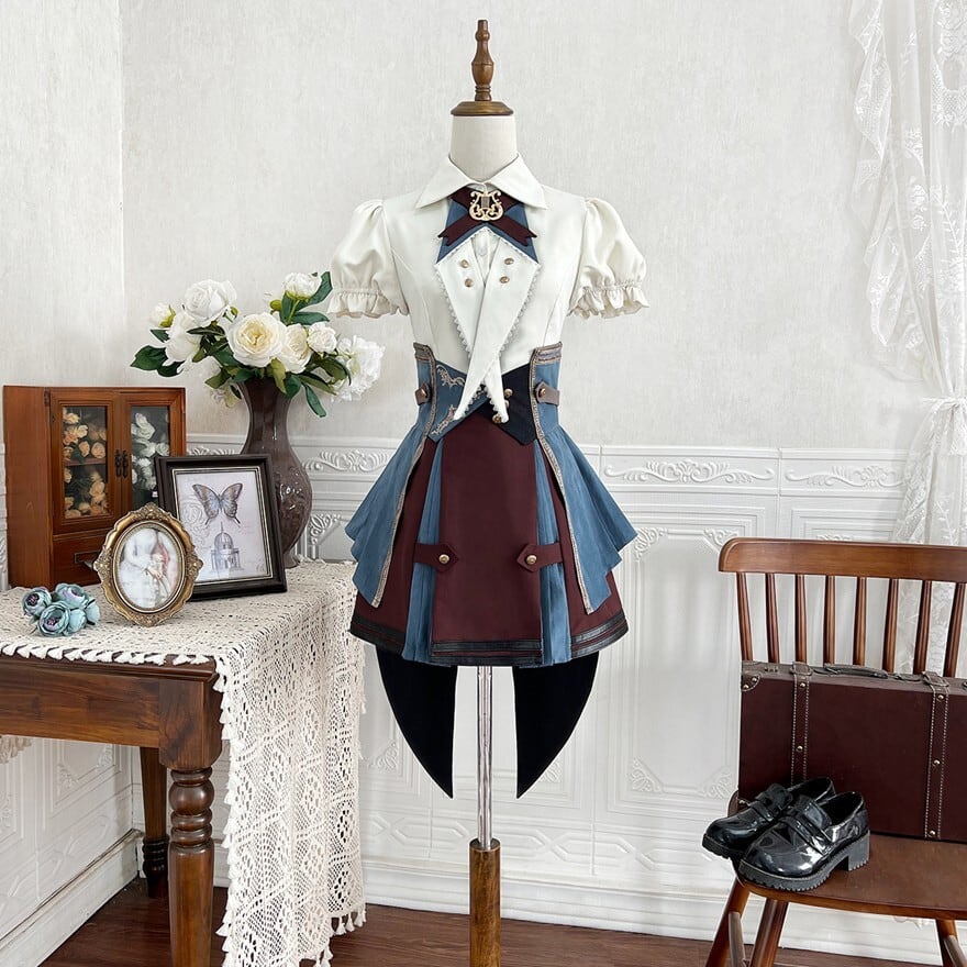 クラシカル 王子系 セットアップ 3点セット スチームパンク 少年装