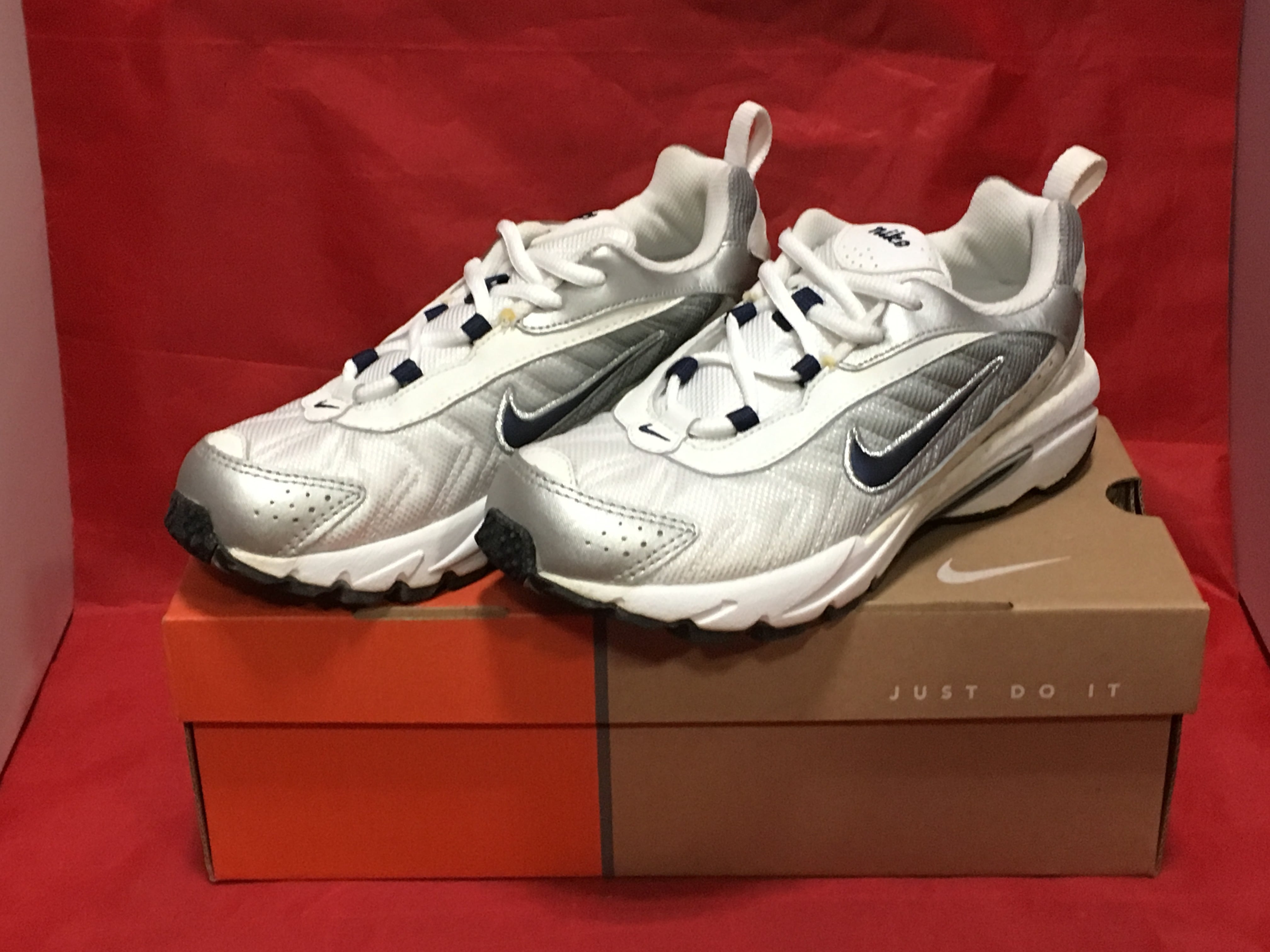 NIKE（ナイキ）JET STREAM PLUS（ジェットストリーム）305728 141 5Y 23.5cm 白/紺/銀⑫ | freestars