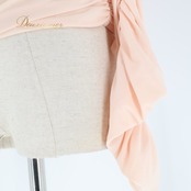 社交ダンス 衣装 トップス ブラウス カットソー ピンク系 ノーマカマリ NORMAKAMALI OMO 長袖 伸縮 ストレッチ 無地 レッスン 練習着 ダンス パーティ 発表会 ダンスウェア レディース 社交ダンス レッスン着 練習用 無地 長袖 おしゃれ かわいい 舞台衣装 発表会用 パーティー用 薄手