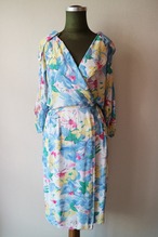 Water color flower onepiece