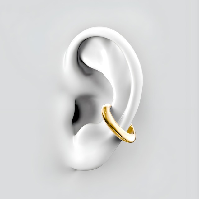 hoop ear cuff (gold)　#e3