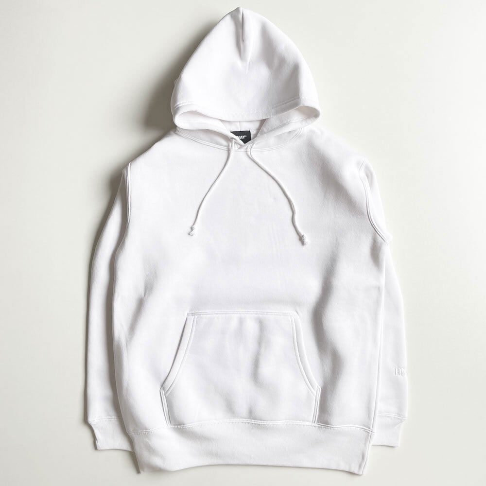 Diagonal Line Hoodie [White-Black] | HNAY