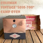 コールマン キャンプオーブン 5010-700 ダイヤロゴ ビンテージ コッパ―ドア 上下開閉 ブラック 1960年代 初期型 ストーブ 希少 レア ぎりぎりな箱付き