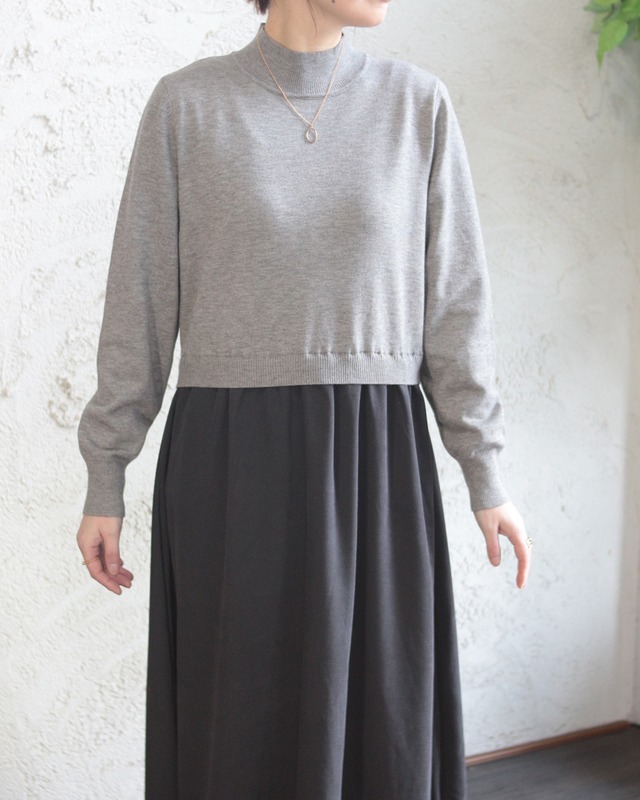 【BouJeloud】ドッキングニットワンピース　(251255)