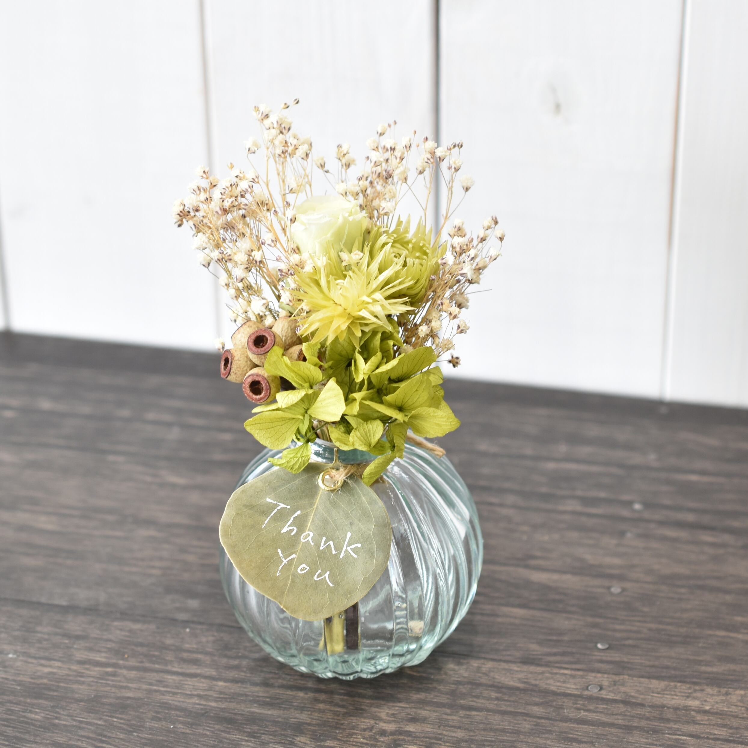 ユーカリのタグ付き花瓶セット フラワーブティックはなむら