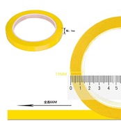 SHULLIN 6ロール 細いホワイトボードテープ 3mm ビニールピンストライプテープ テープ ラインのマーキング用(ロールあたり66m)