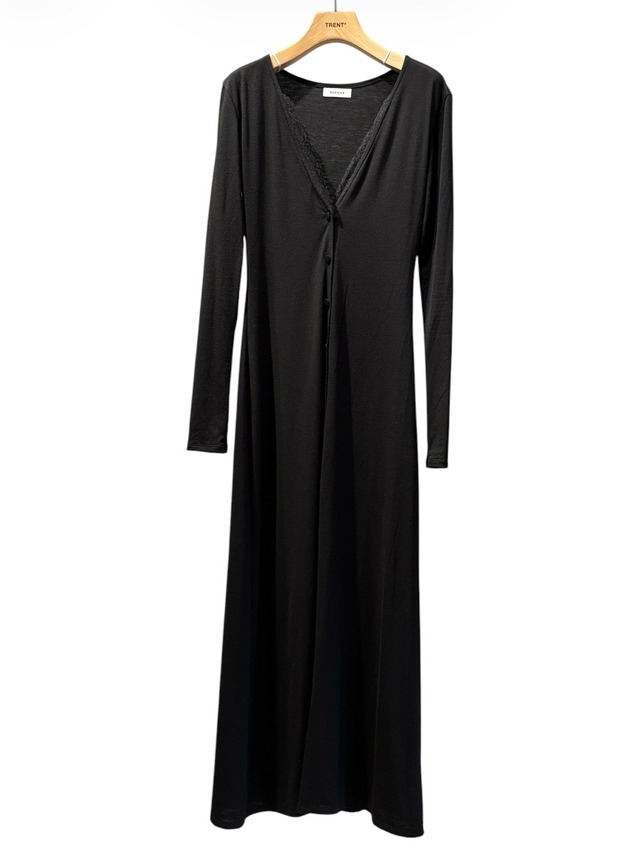 【26AW】BASICKS ベイシックス / ドレス / Deep V-neck Long-sleeve Dress
