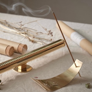 gold brass incense holder / ゴールド ブラス インセンス スティック ホルダー お香立て 韓国インテリア雑貨