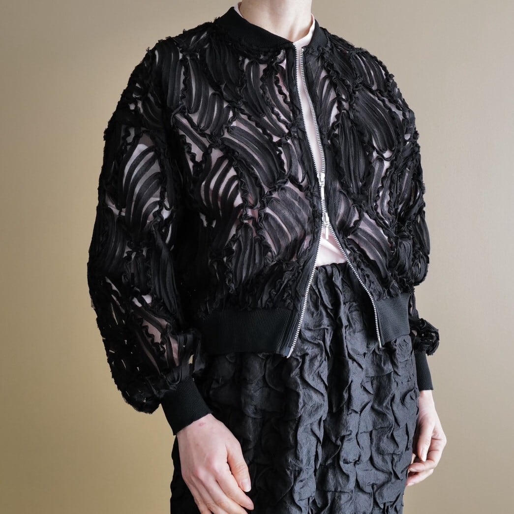 ★シアージップブルゾン(ブラック)