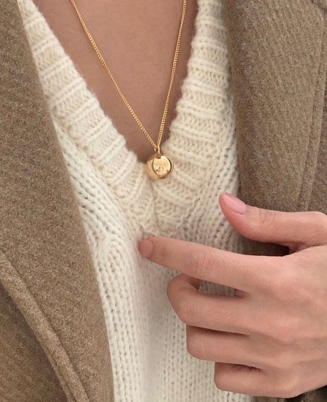 S925 Big ball necklace (N201)