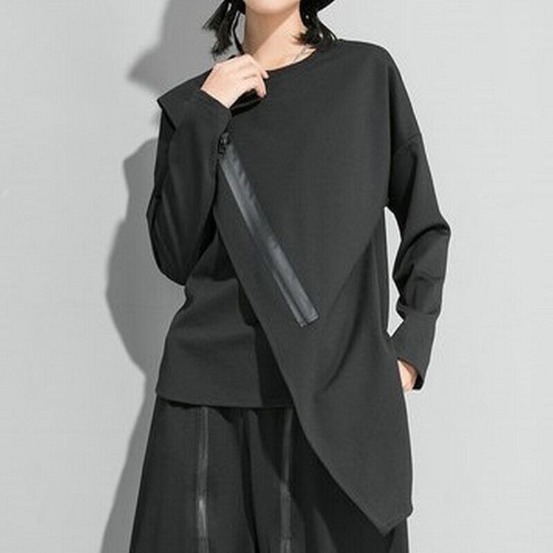 ゆったりクロスイレギュラートップス T0141