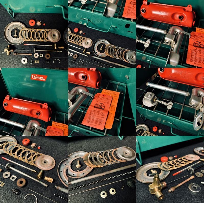 コールマン 425B 後期 ツーバーナー 赤タンク コンパクト ビンテージ