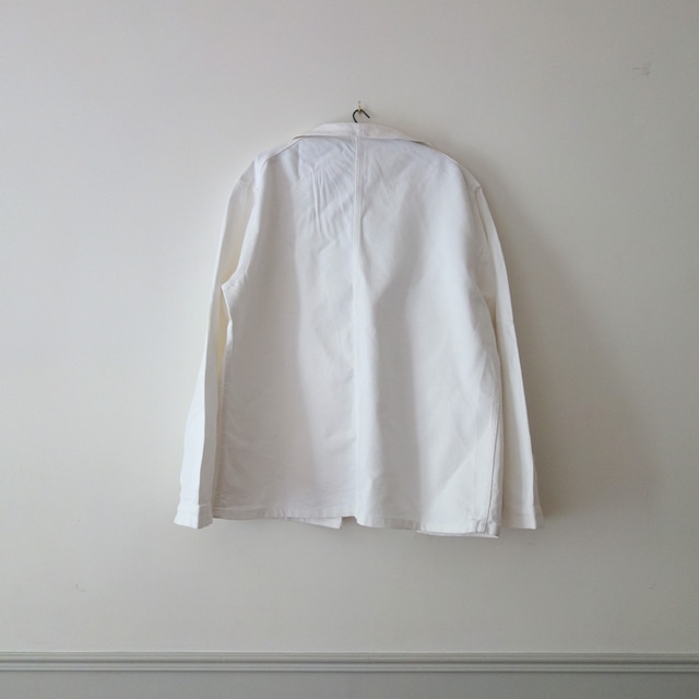 【MADE IN FRANCE】【DEADSTOCK】SANFOR ホワイトワークジャケット "VESTE DE PEINTRE"