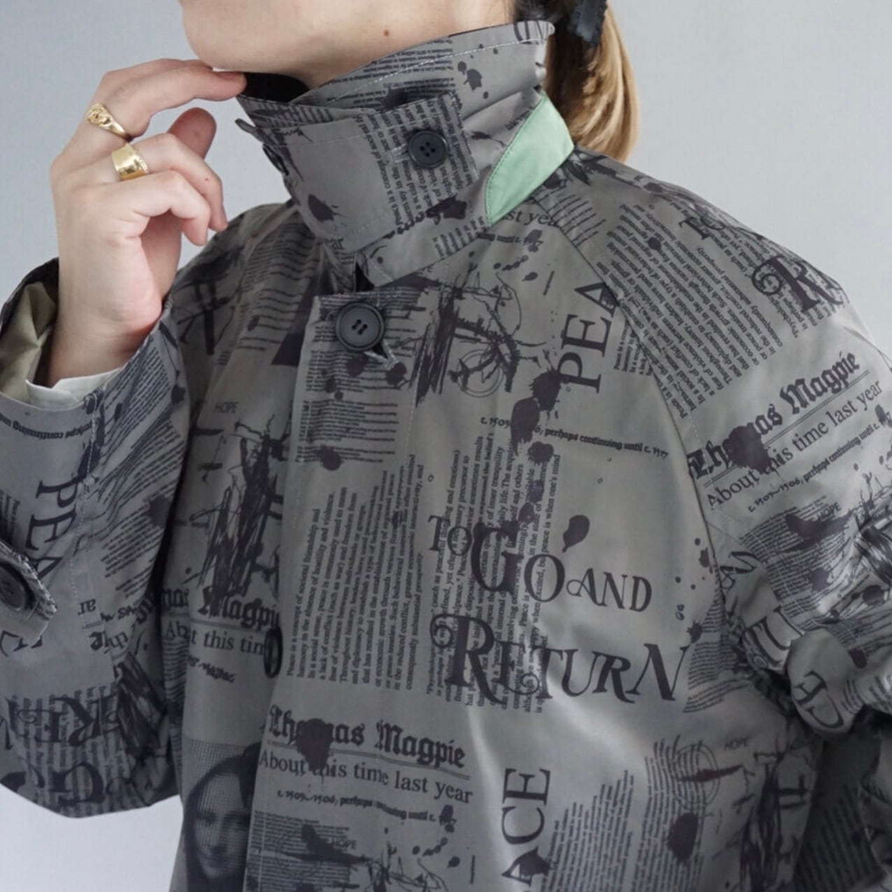 THOMAS MAGPIE】original printed coat(2224257) | LARACROFT