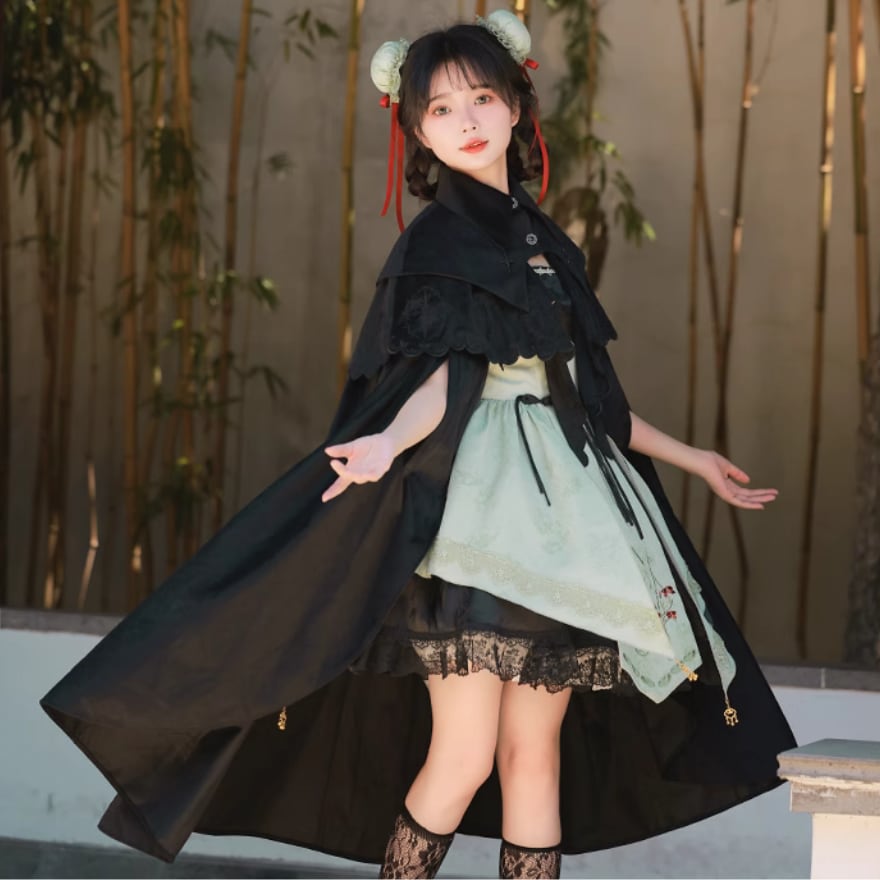 ロリータファッション通販 SEASONZ 華ロリ 中華ロリータ チャイナ風 チャイナ風 ジャンパースカート ショール 付け袖 3点セット 刺繍 ガーリー 甘め ロマンティック ゆめかわ ロリィタ lolita | ロリータファッション通販 SEASONZ powered by BASE ロリータファッション通販 SEASONZ 華ロリ 中華ロリータ チャイナ風 チャイナ風 ジャンパースカート ショール 付け袖 3点セット 刺繍 ガーリー 甘め ロマンティック ゆめかわ ロリィタ lolita | ロリータファッション通販 SEASONZ powered by BASE