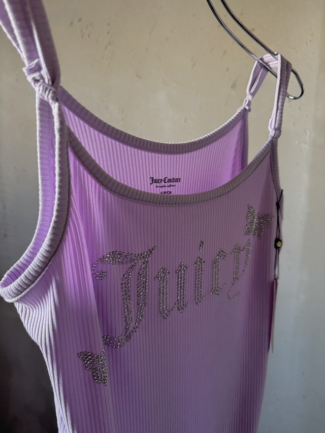 JUICY COUTURE logo kirakira butterfly lilaccami dress