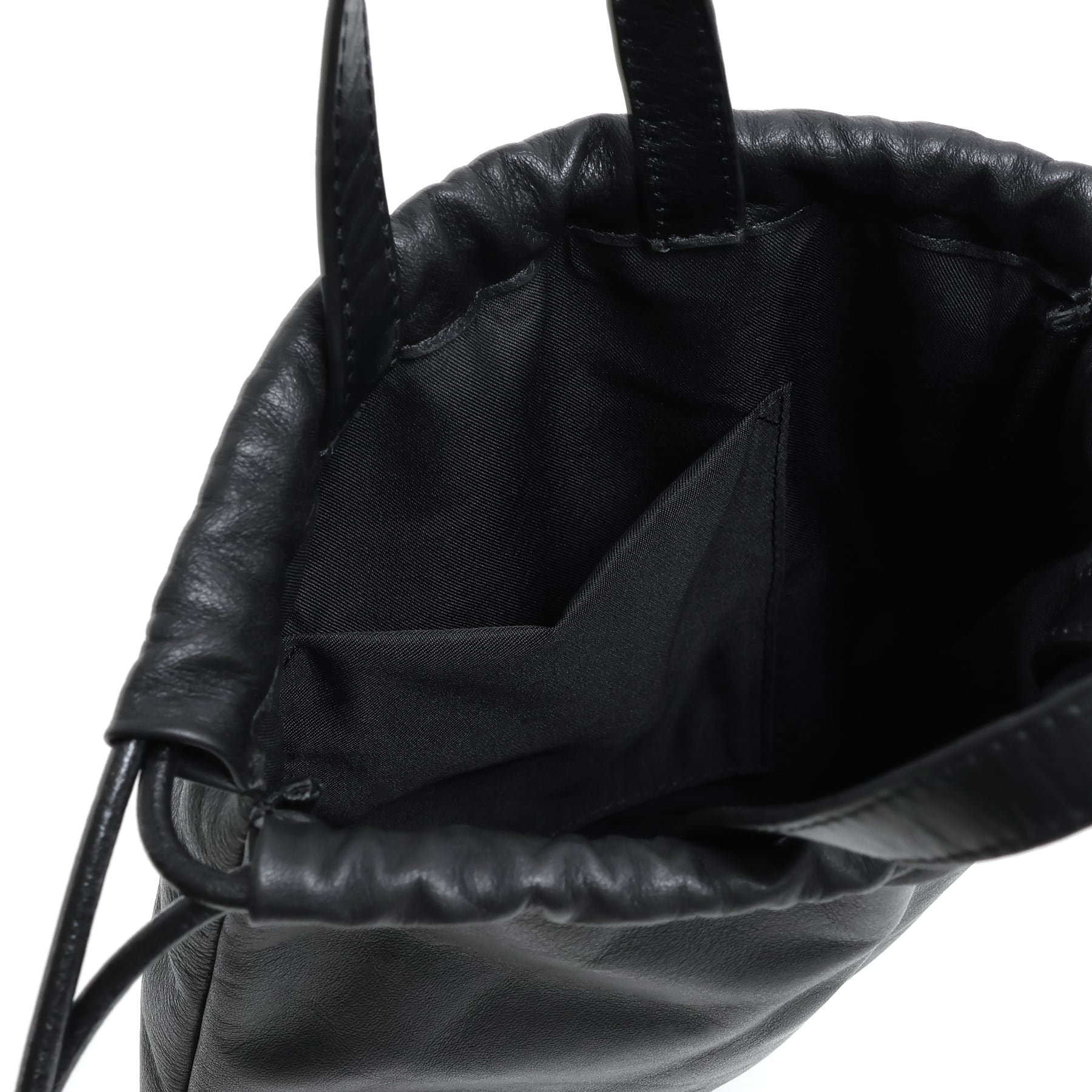 real leather drawstring shoulder mini bag [bdbd4] / Y2402FRB39