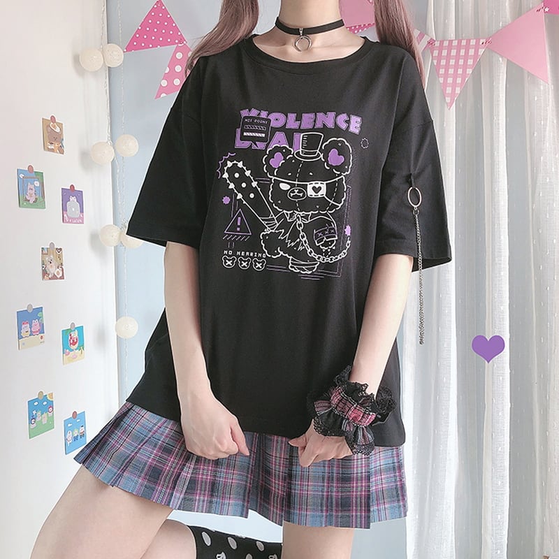 サブカル 服 地雷系 通販 Catwish ロリータ mad bear 病みくま サイドチェーン 闇かわいい ゴシック