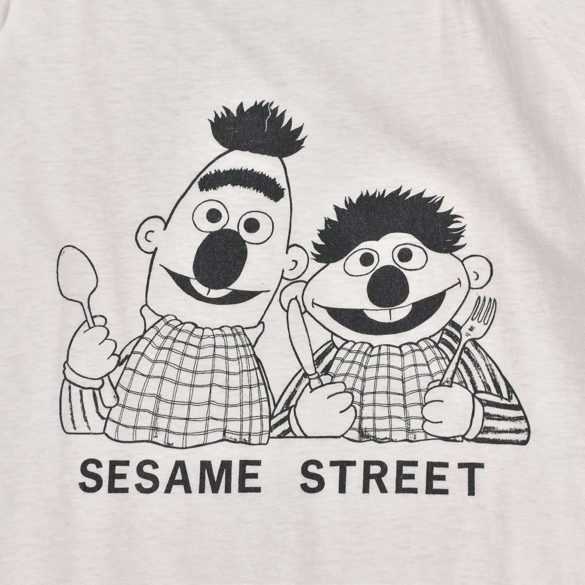 80～90s SESAME STREET Bert & Ernie T-shirt | 古着屋 grin days ...
