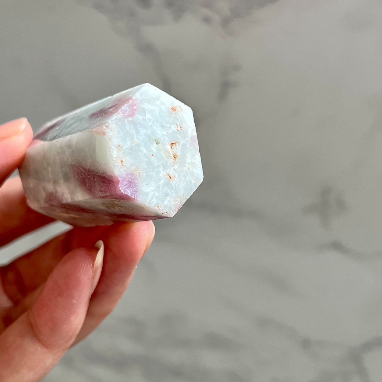 ピンクトルマリン＊パープルマイカ＊タワー3＊天然石インテリア＊置き物