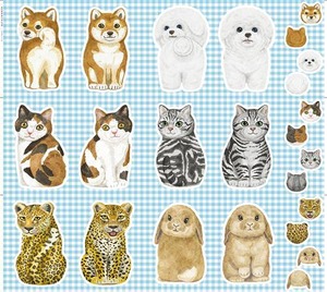 KOKKA HOME DECO 振り向くどうぶつたち パネル生地