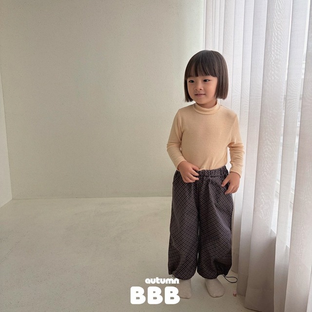 《予約》送料無料【Bella bambina】Solid Mock Neck Tee