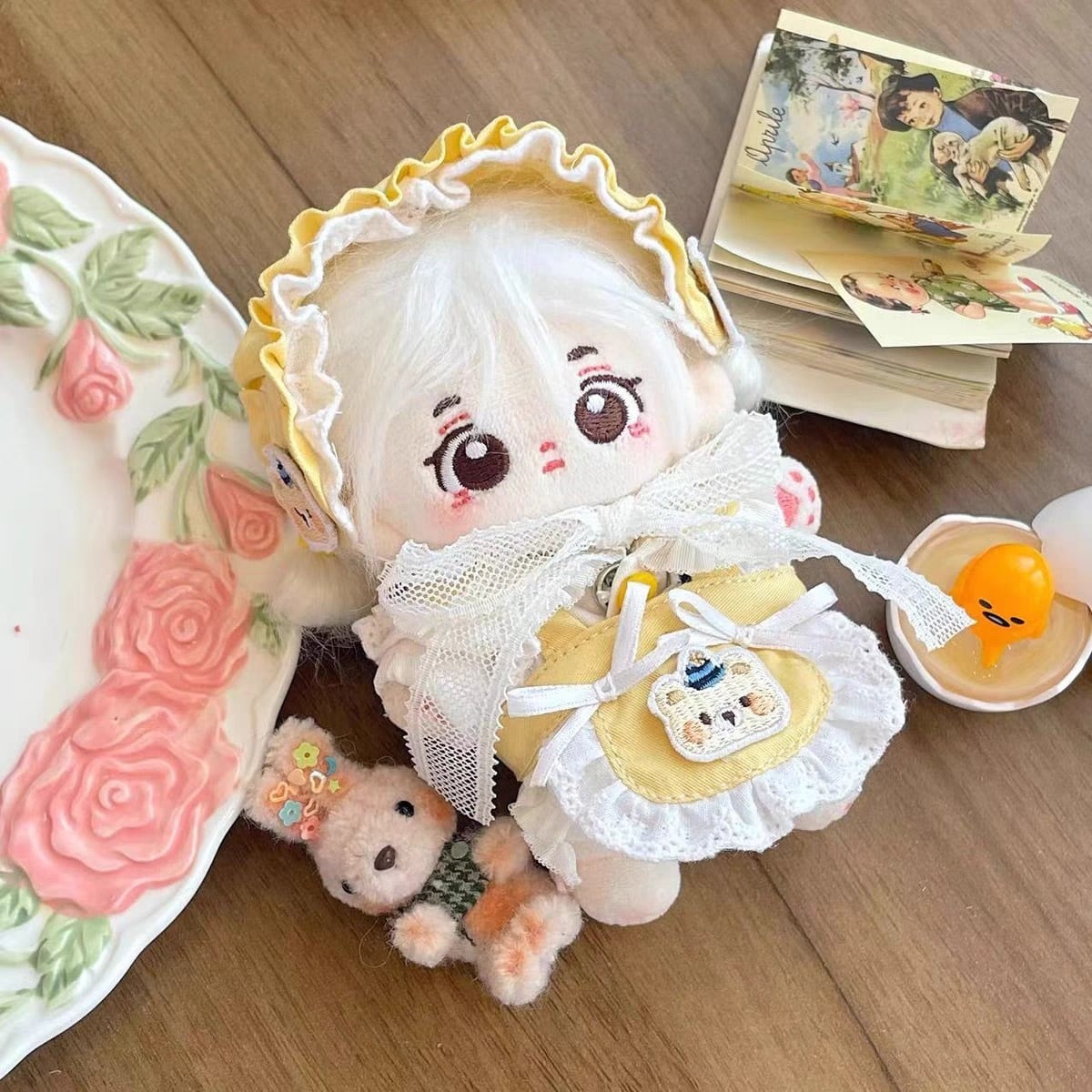 10cmぬい服】スプリングベビードレスコーデ 10cm着せ替えぬいぐるみ用