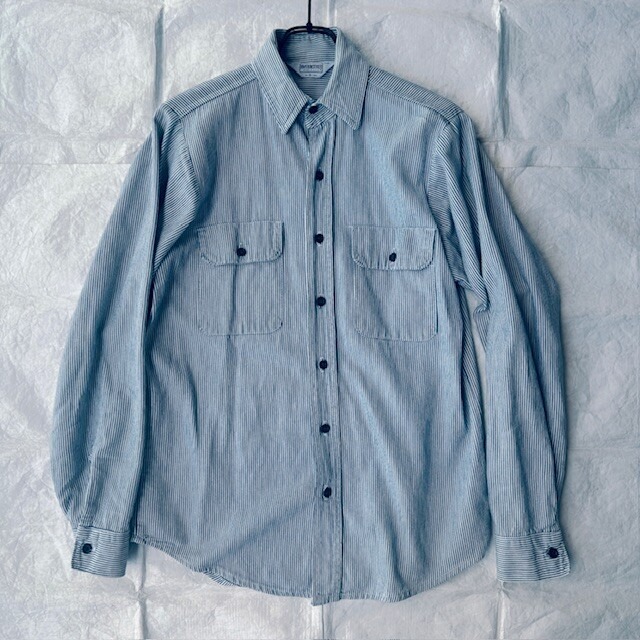Five Brother ファイブブラザー ヒッコリー ワークシャツ 70s USA製 ネイビー ヴィンテージ古着 S