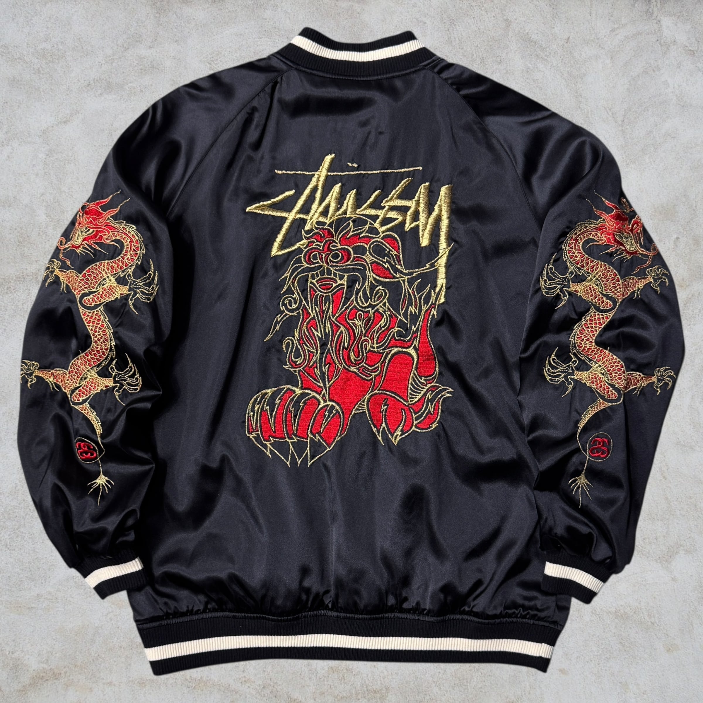 00's old stussy Varsity Jacket “スタジャン” “25th Anniversary