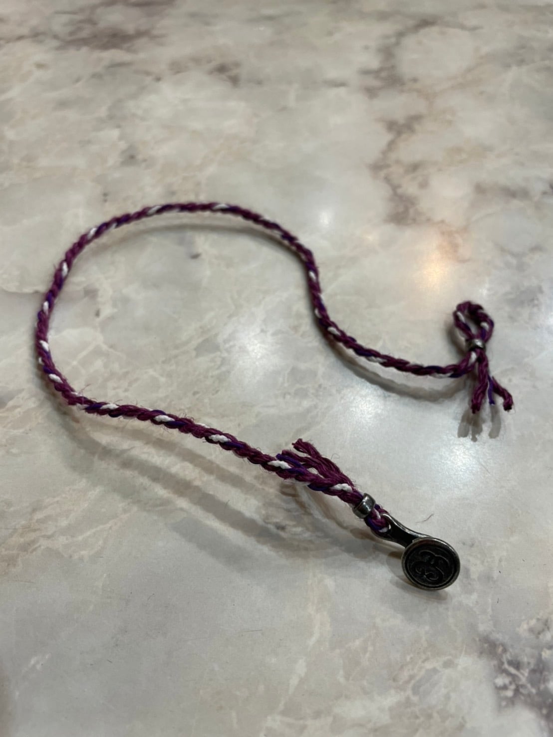 00s OLD STUSSY×JAM HOME MADE/Bracelet/ブレスレット/パープル
