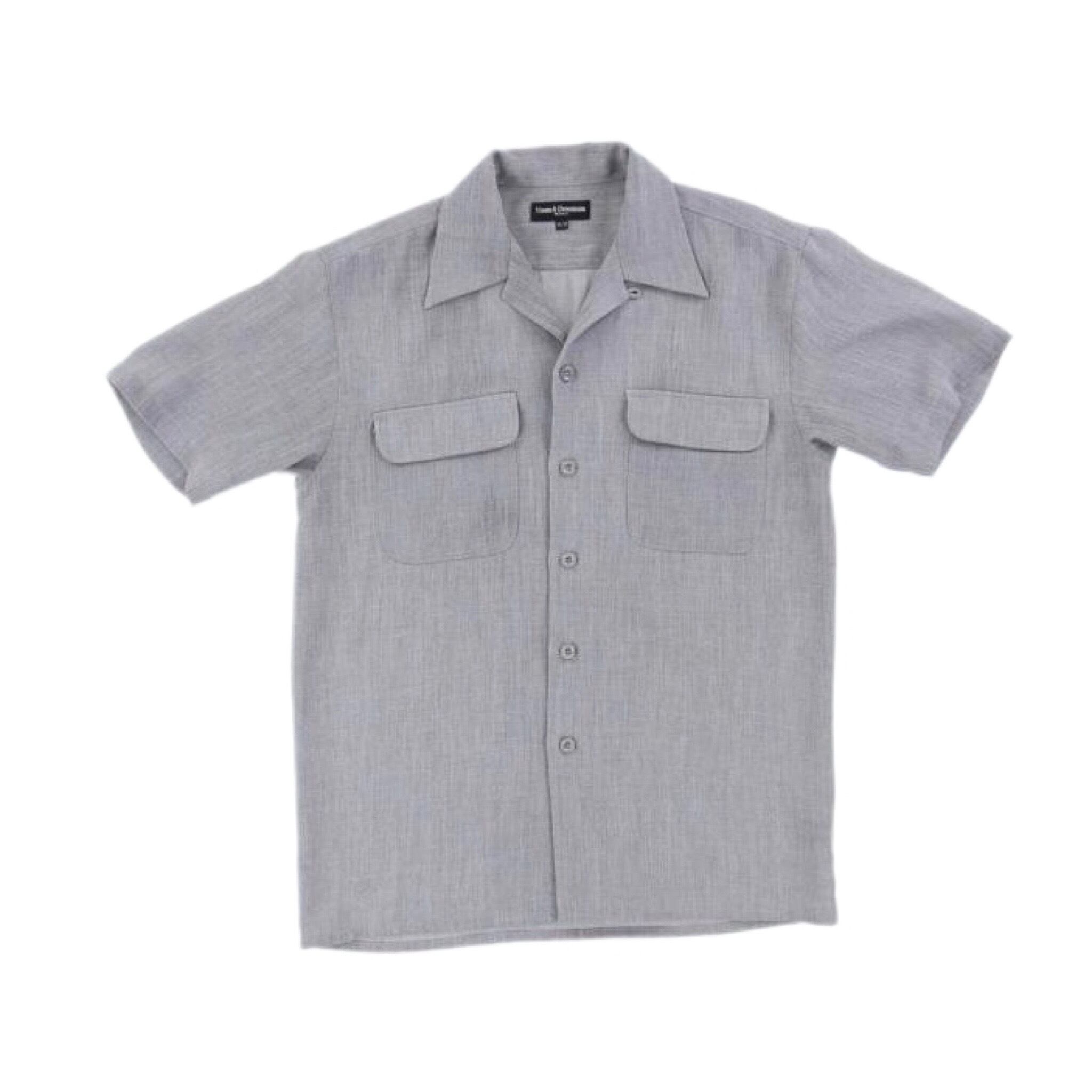 S/S ライトグレー オープンカラーシャツ【FF-7539】 | cv