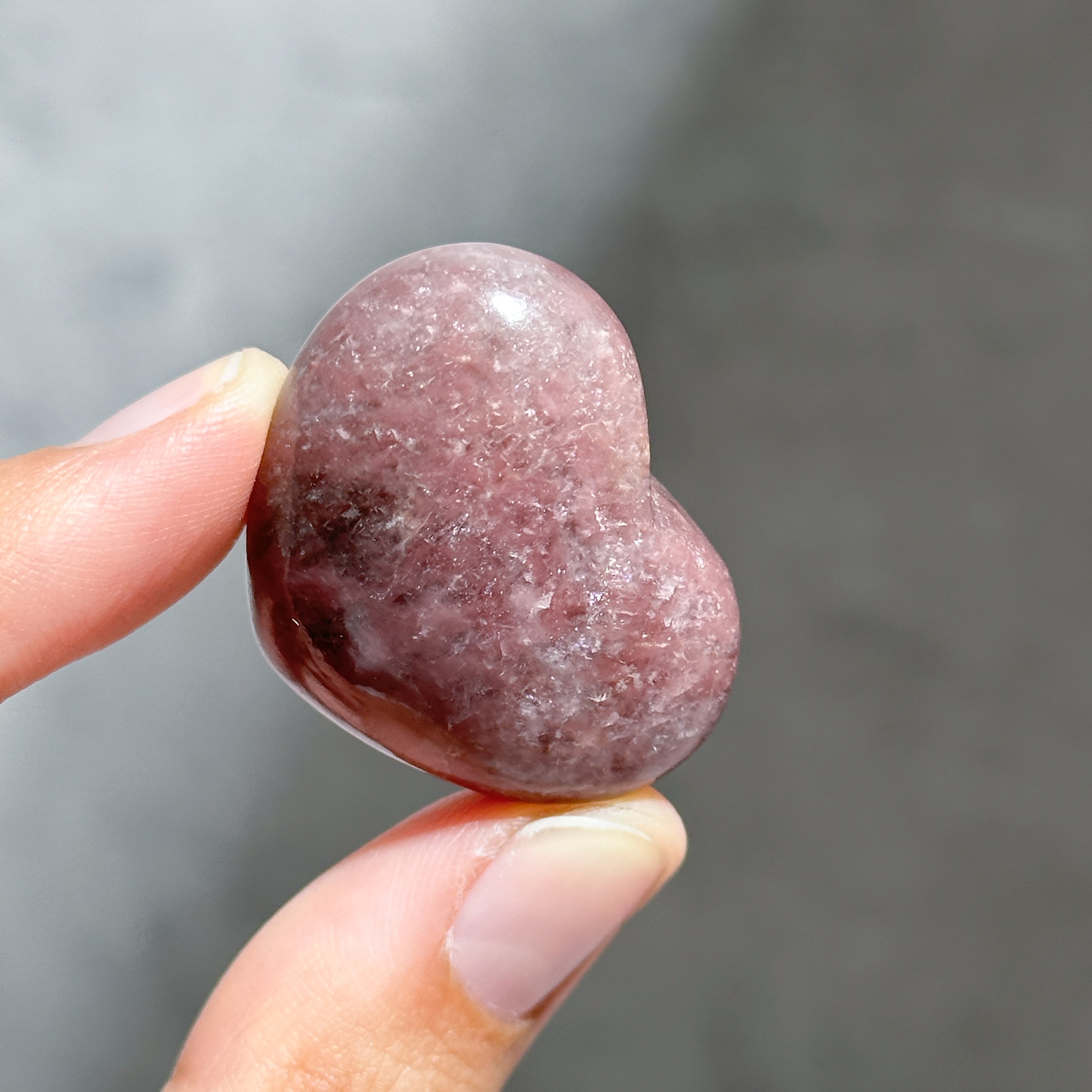 ピンクレピドライト ハート 22 ♡ Pink Lepidolite ♡天然石・鉱物