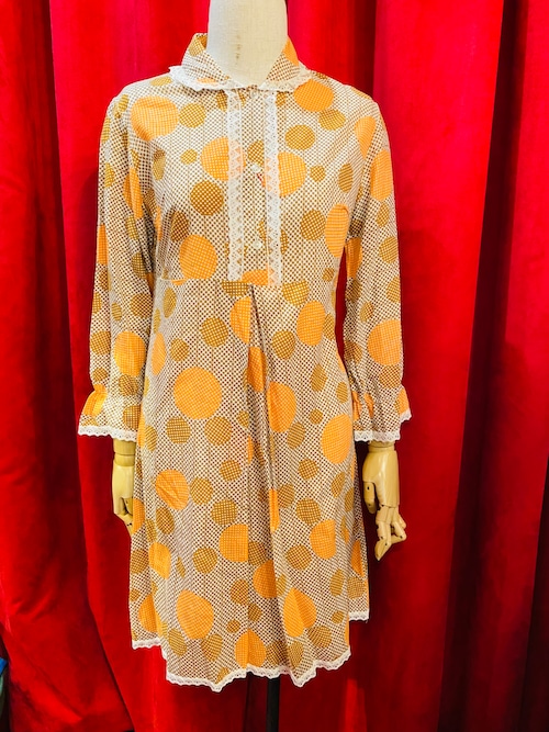 英国　60’ｓ Vintage ワンピース