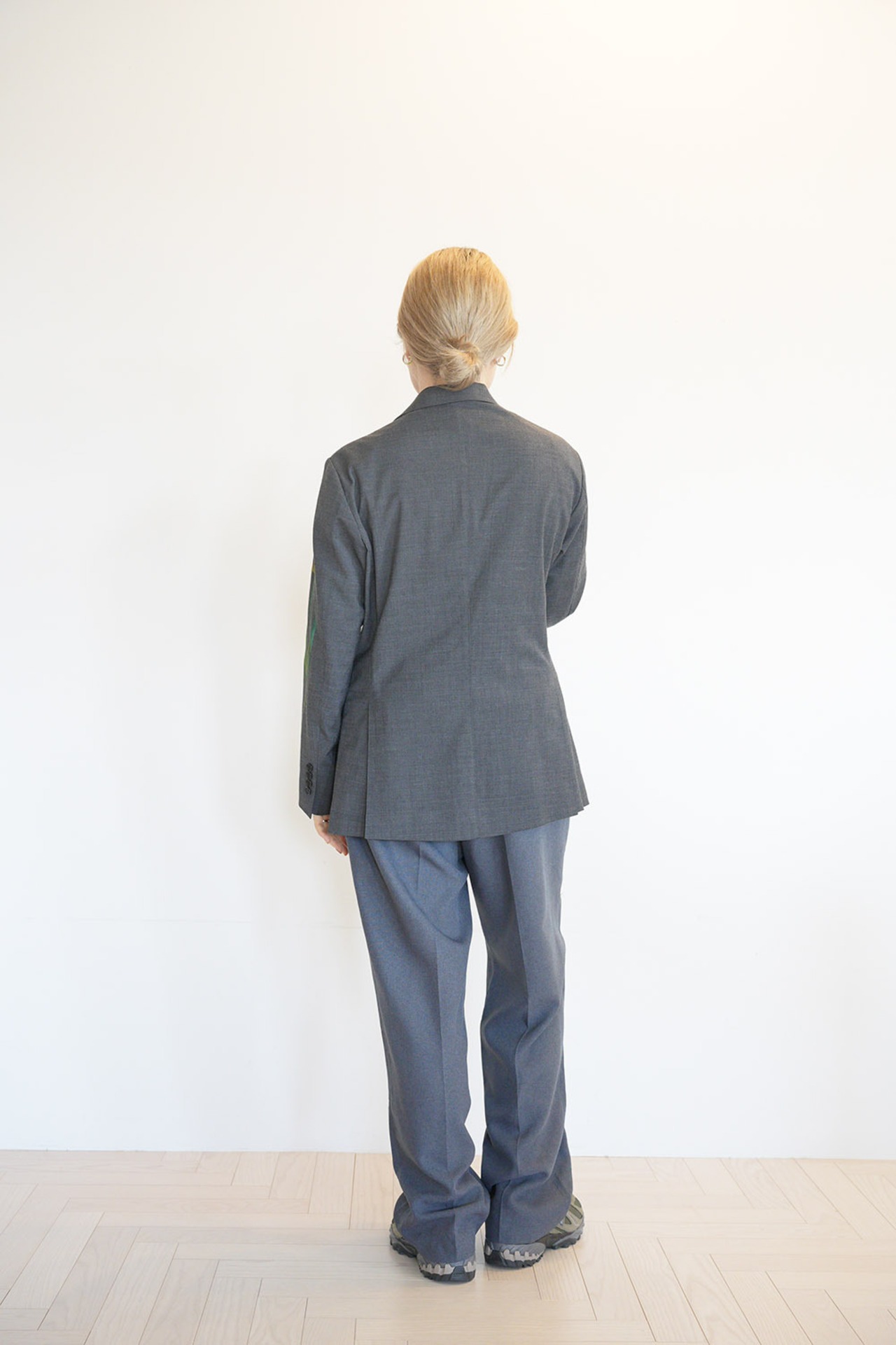 vintage tailored jacket-gray