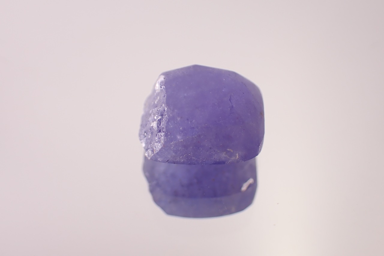 【研磨セット】未研磨タンザナイト　6.6ct　[D11‐58]