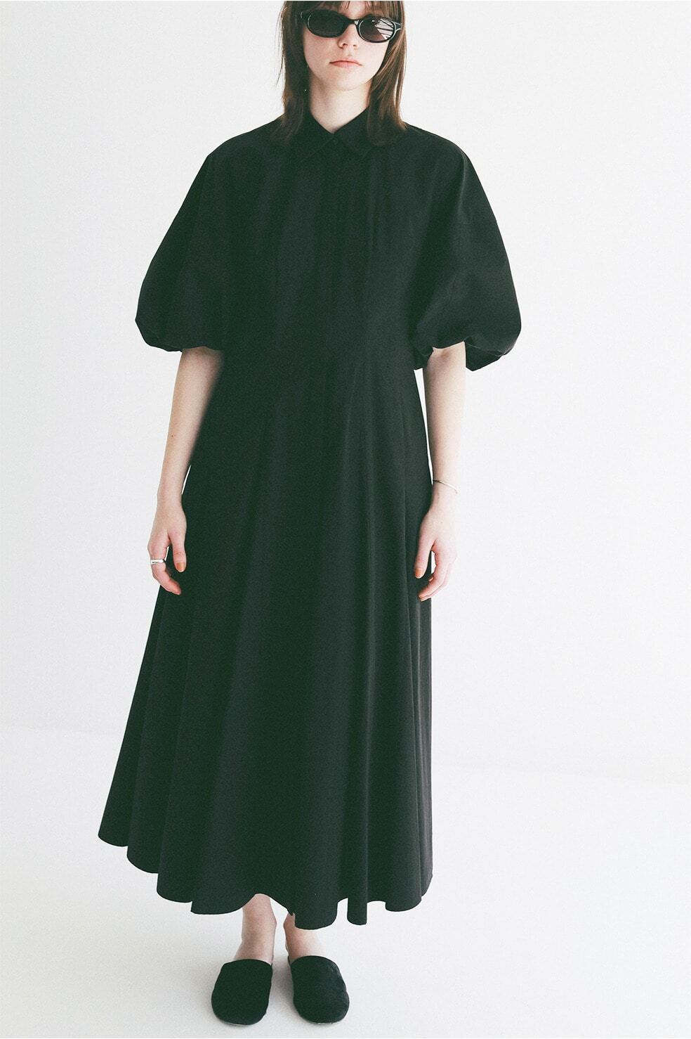 CLANE FORM SLEEVE PANEL LINE SHIRT ONEPIECE | FLICKA ASHIYA