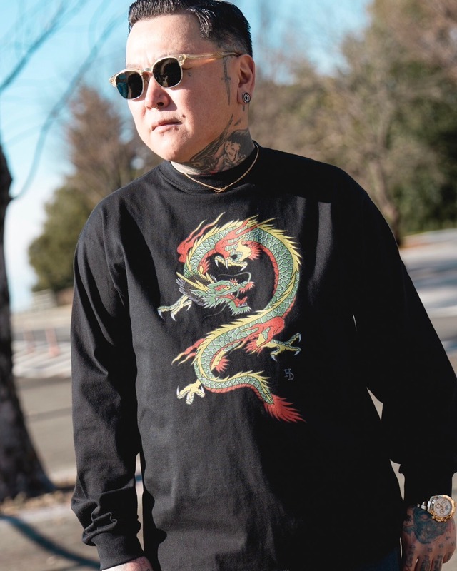 Horidai Dragon  L/S T-shirt 6.2oz（Black）