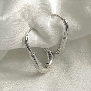 18k oval clip daily pierce【 2color 】No.P052