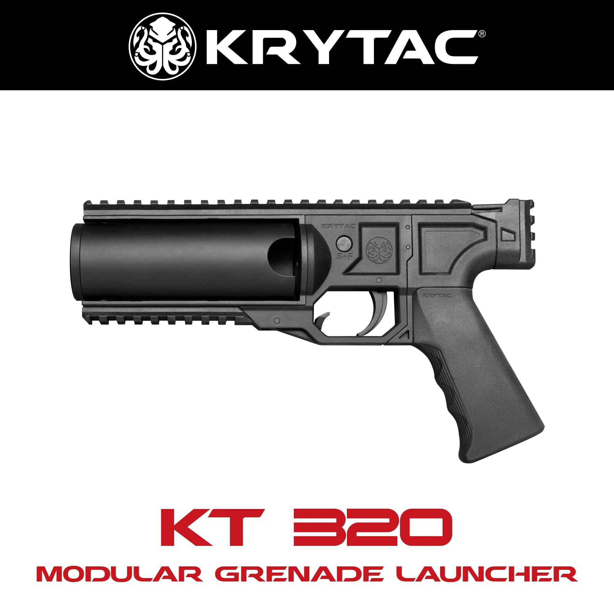 KRYTAC ガスグレネードランチャー本体 KT320 Modular Grenade Launcher