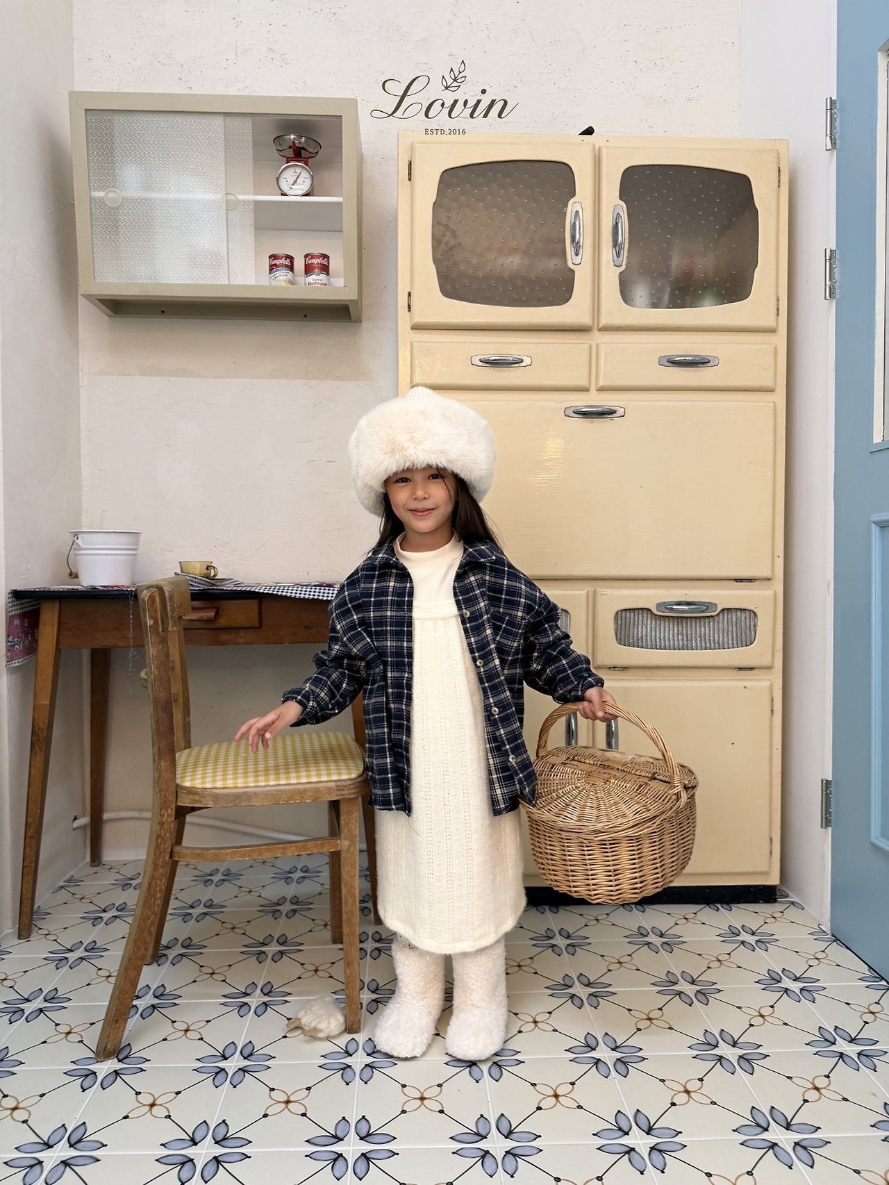 ラヴィン / Lovin / クラシックチェックシャツ / 韓国子供服 / キッズ / 26winter〖取寄〗*XXS~XL*