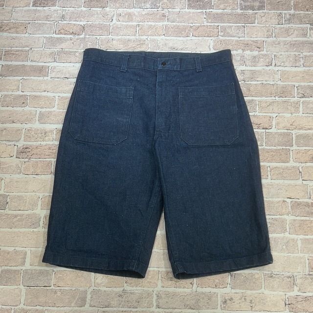 1990s US NAVY SAILOR DENIM SHORTS