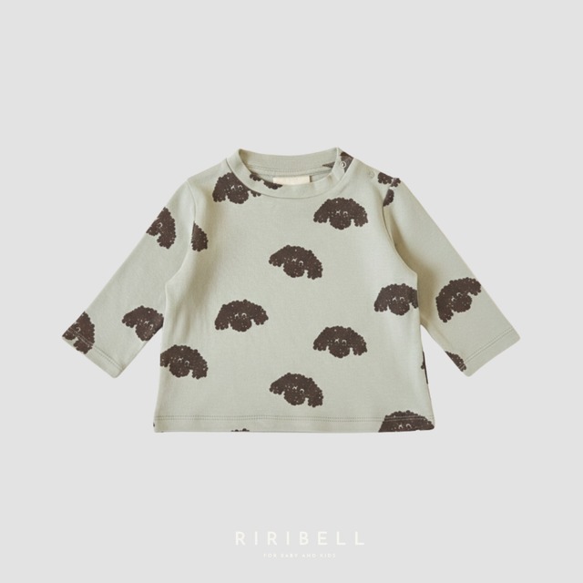 【STUDIO BOHEME】ESSENTIEL T-SHIRT - STONE / DOGS FRERE / 18M,24M