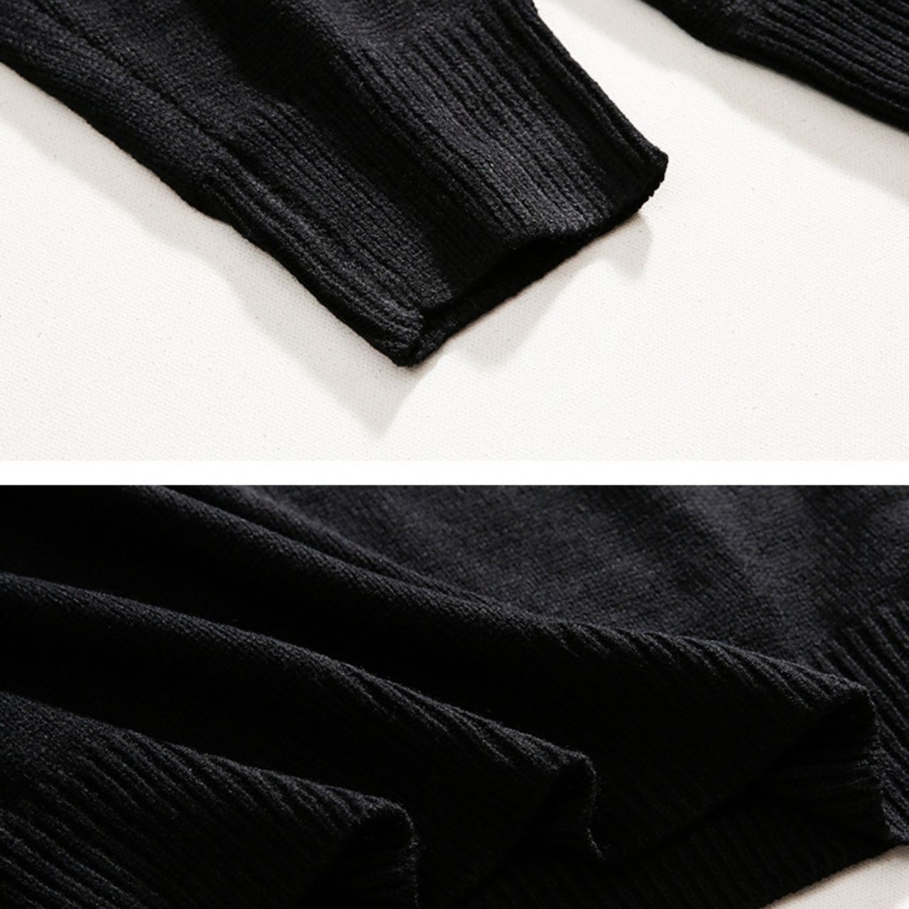 Vネックソリッドカラーニット　MT0080344