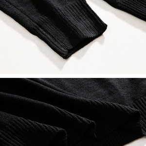 Vネックソリッドカラーニット　MT0080344