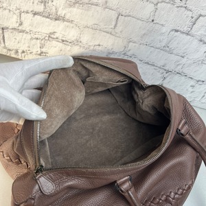 BOTTEGA VENETA ボッテガイントレチャート  ハンドバッグ ブラウン A-9441