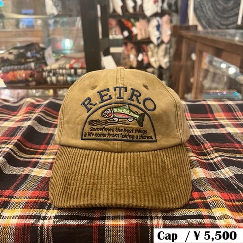 TOPANGA Accessory Retro Fishing Corduroy Cap Retro Fishing Corduroy Cap