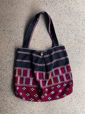 Karen tribe／Vintage fabric bag