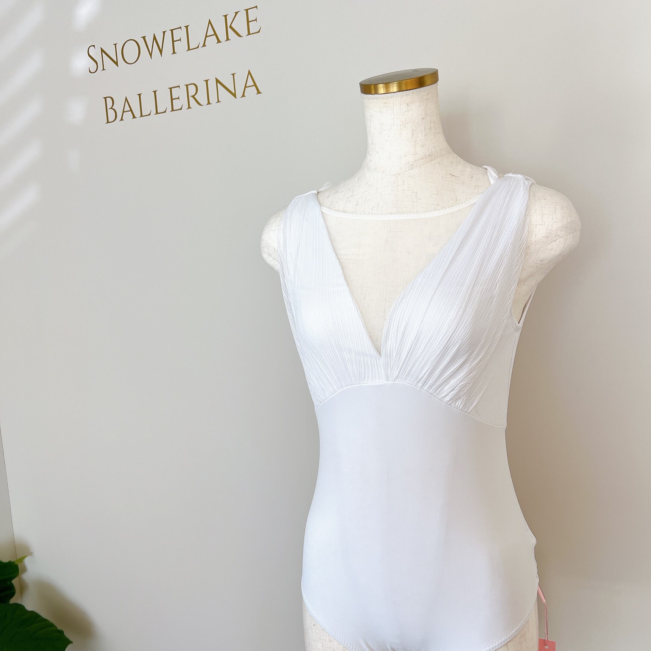 Snow White リボンタイ バレエレオタード | バレエショップ Snowflake